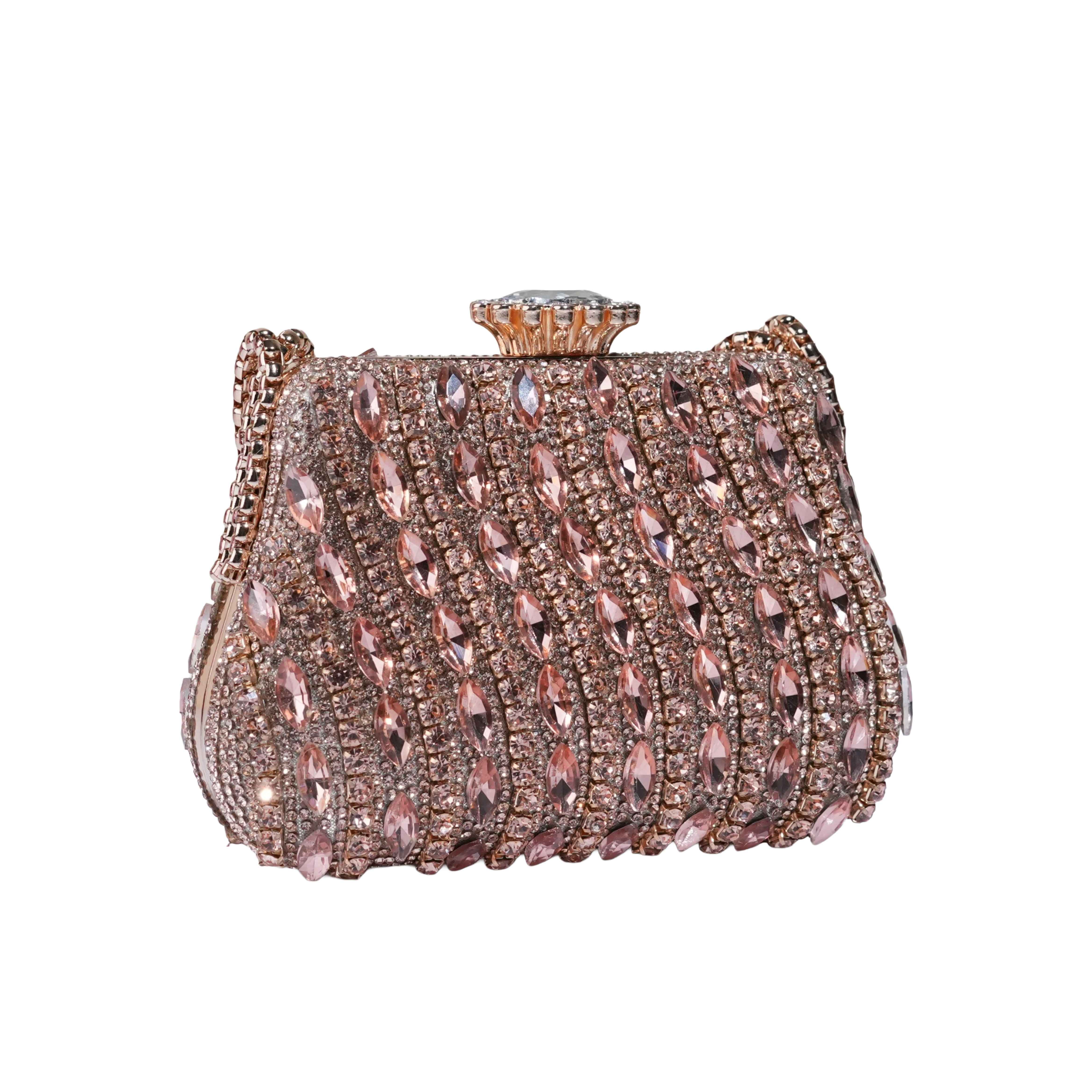 Luxury Marquise Crystal Evening Clutch