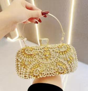 Women Luxary Handbags With Rhinestone