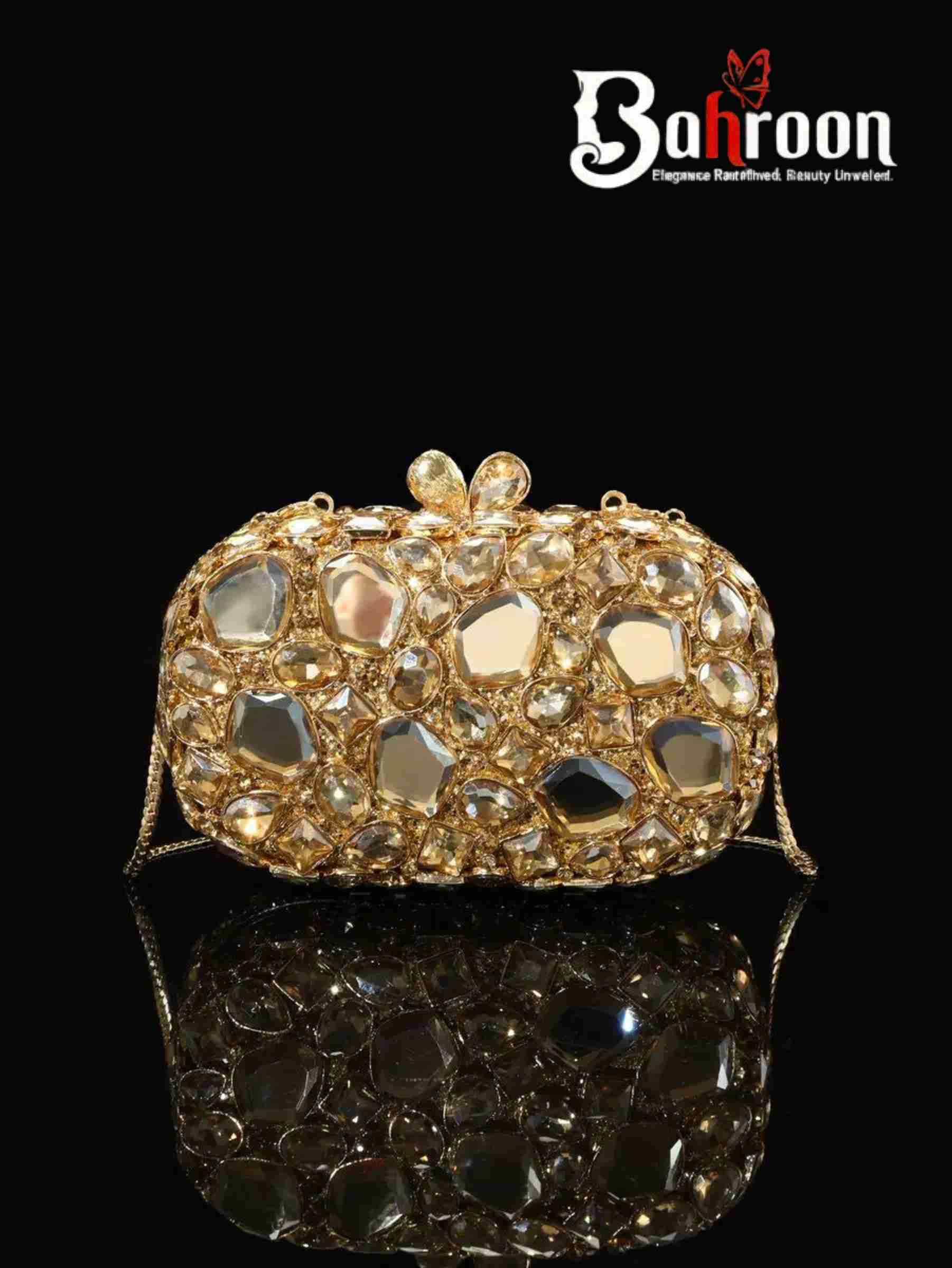Luxury Hollow-Out Diamond Alloy Handbag