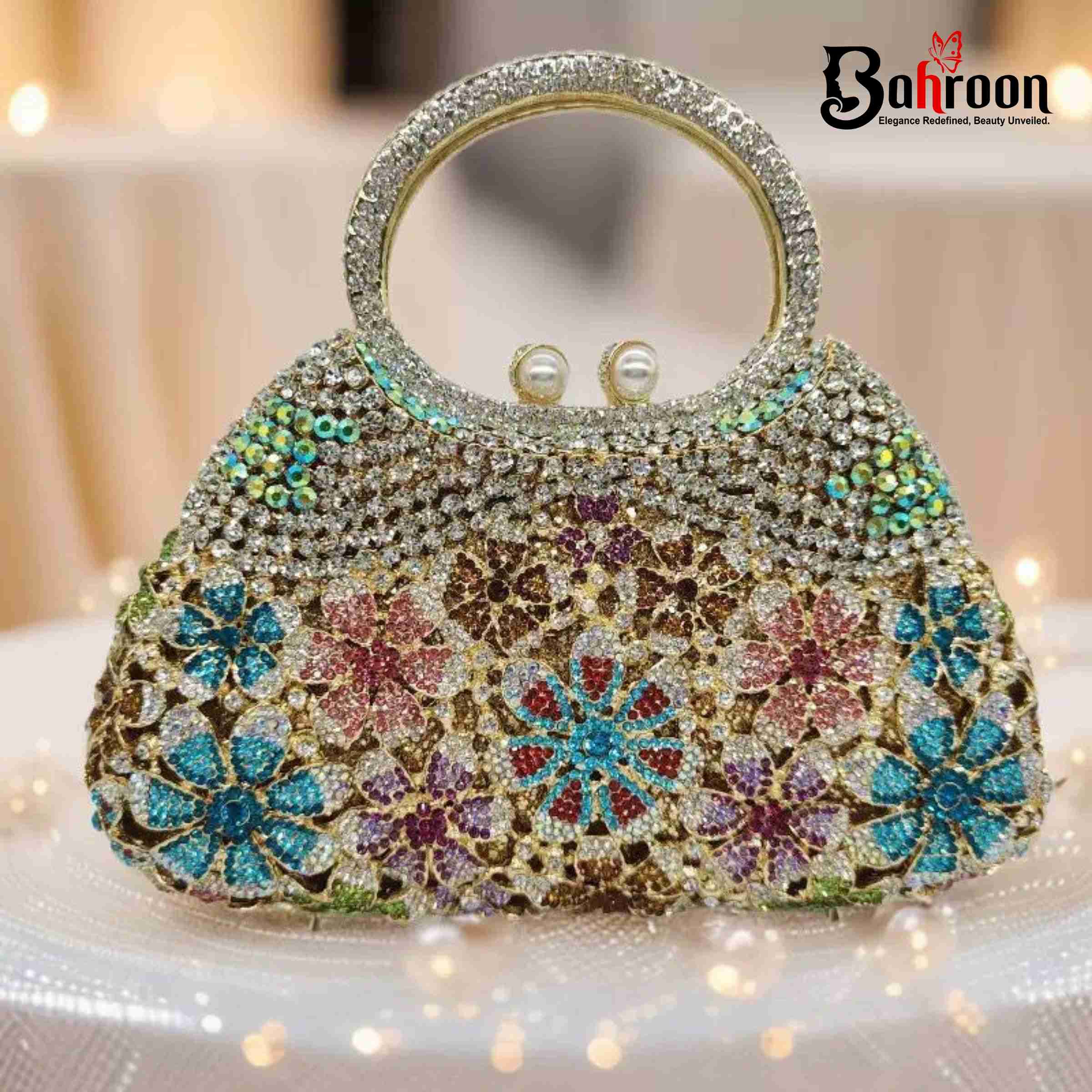 Luxury Diamond Evening Alloy Bag