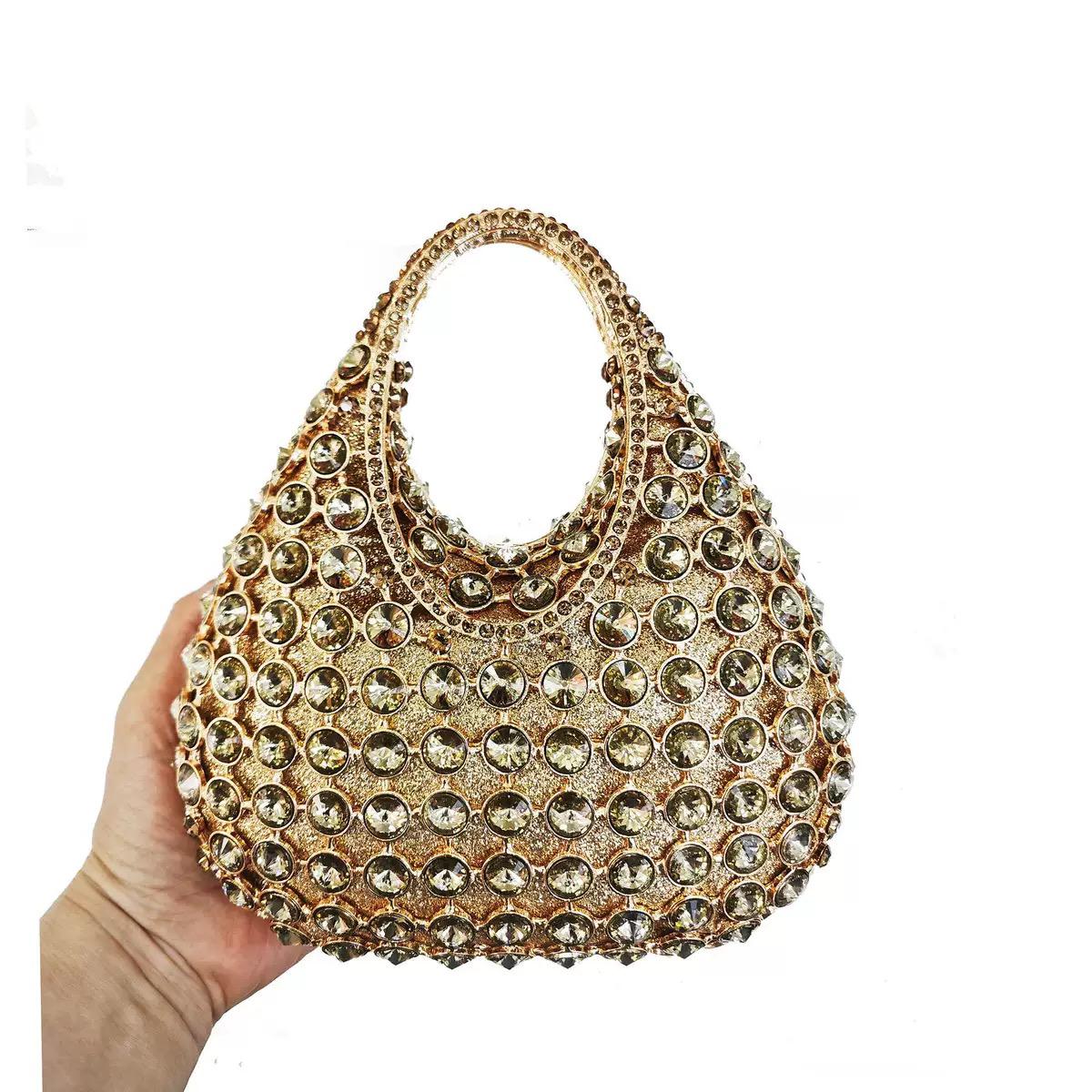 Classical Women Crystal Clutches Luxury Party Bag