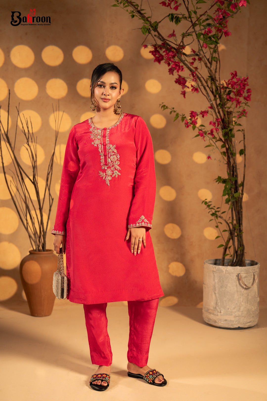 Rang Mahal Ruby Pink Two Piece Ethnic Suit for Women S-XL