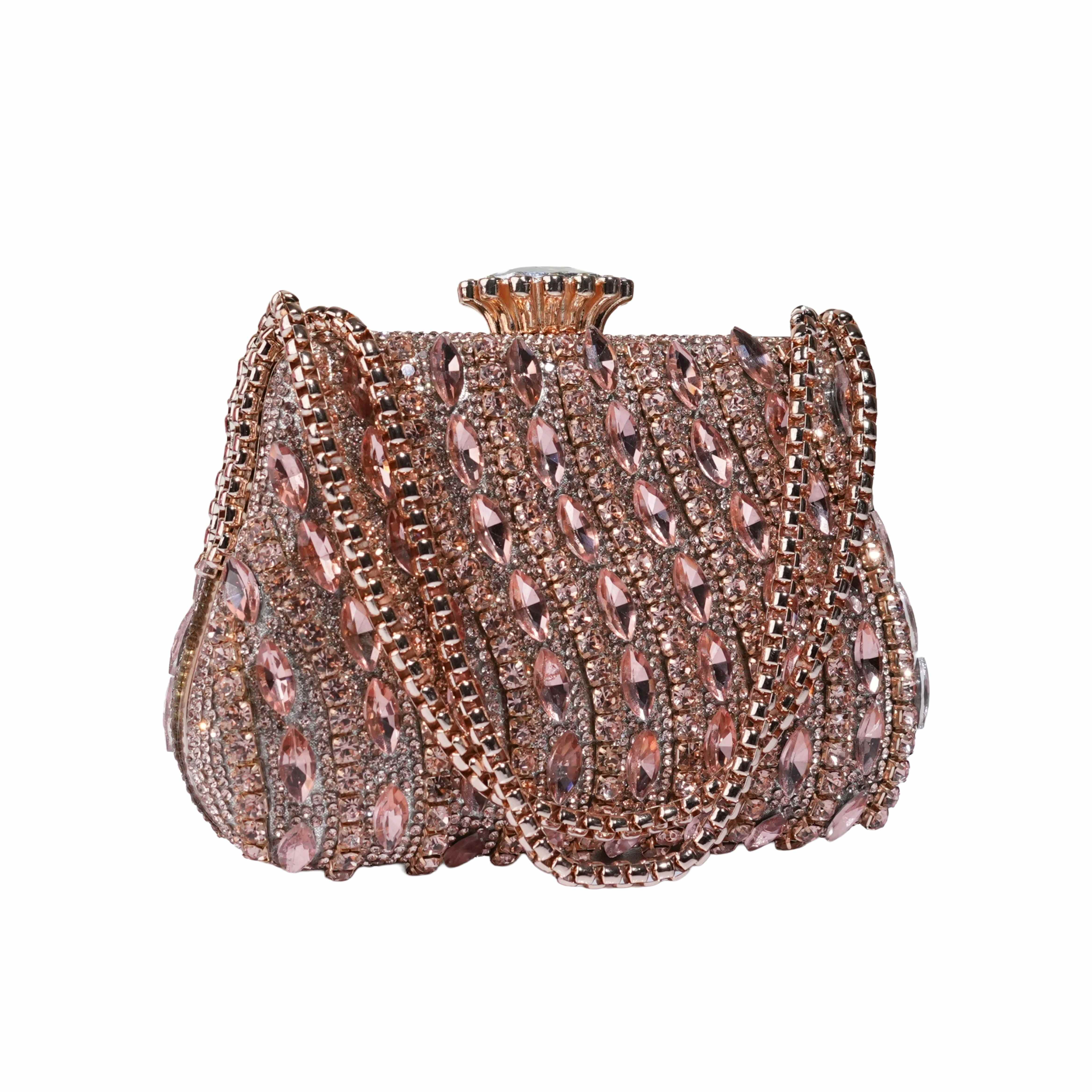 Luxury Marquise Crystal Evening Clutch