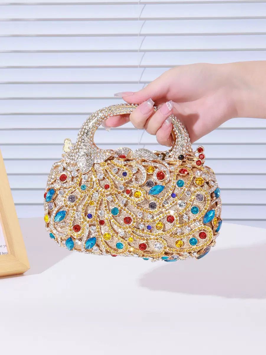 Luxury Seven-Color Golden Diamond Handbag