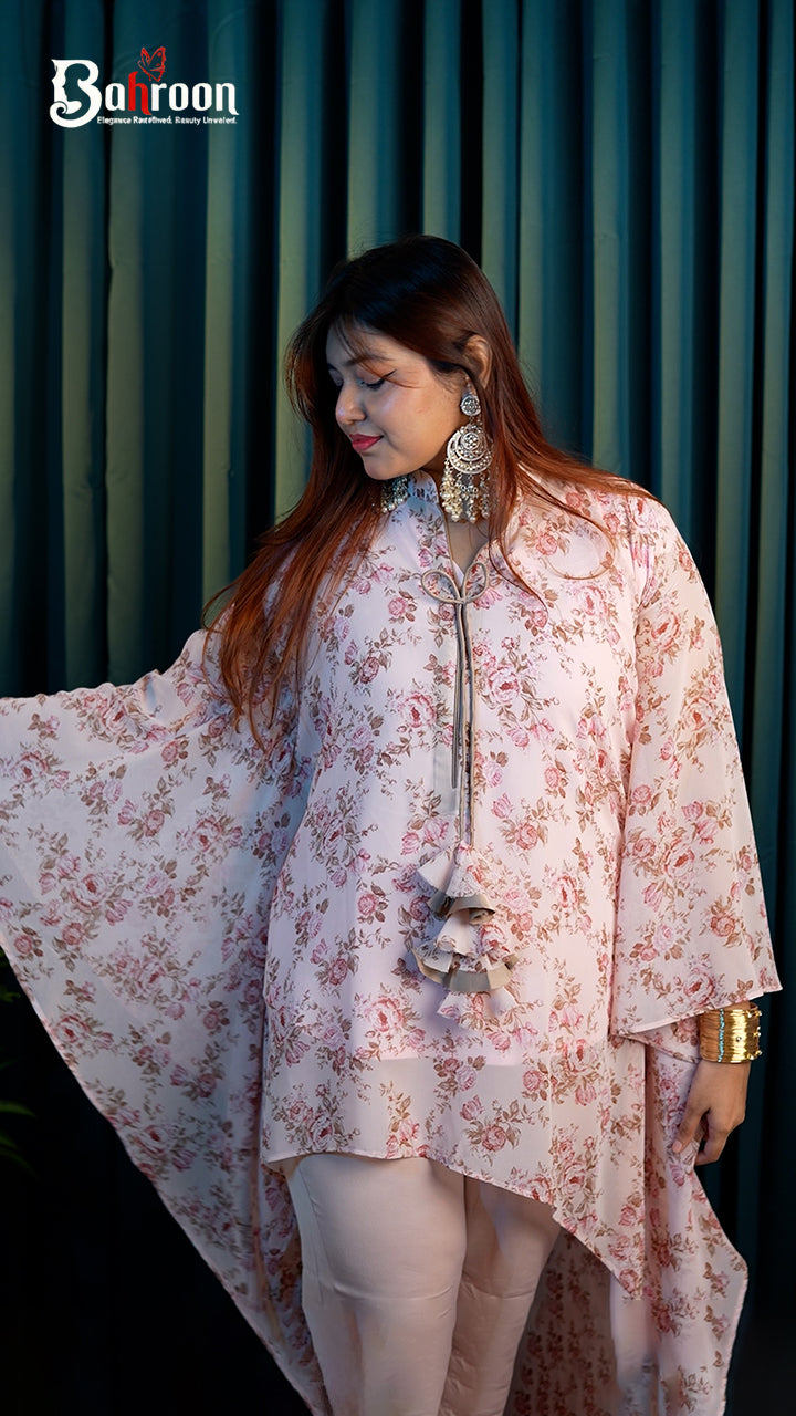 Womens Riya Pink Floral Two Piece