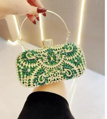 Women Luxary Handbags With Rhinestone